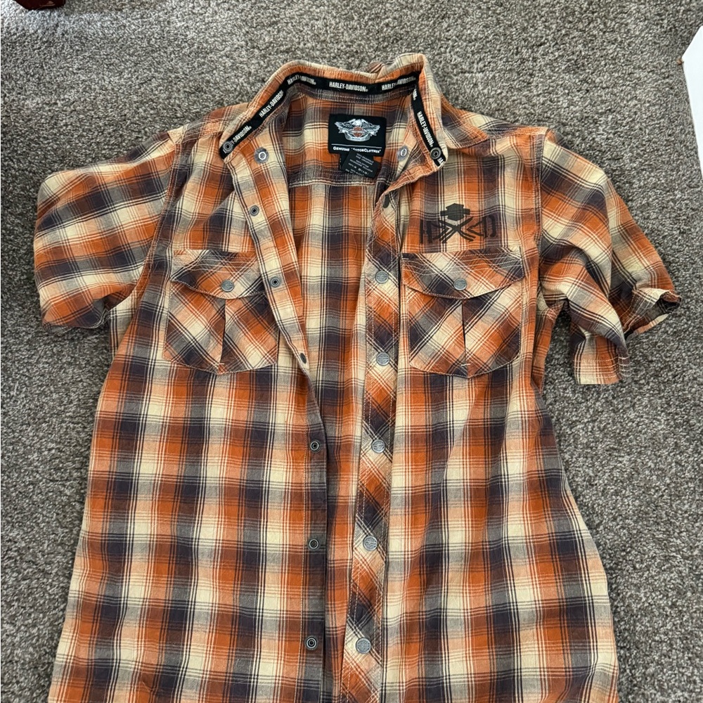 Harley Davidson Short sleeve flannel